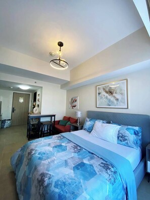 1 bedroom, iron/ironing board, free WiFi, bed sheets