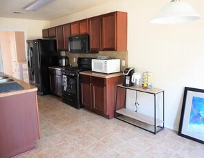 Microwave, oven, stovetop, dishwasher