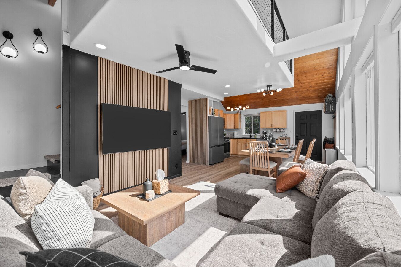TV connectée, cheminée