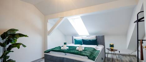 2 bedrooms, desk, iron/ironing board, WiFi