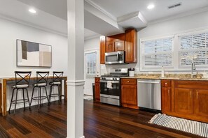 Microwave, oven, stovetop, dishwasher