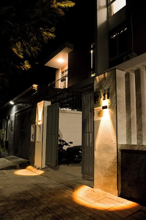 Fassade der Unterkunft