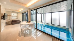 Basic Room, 1 Bedroom (Pool Villa 202 (BBQ/Pool)) | 1 bedroom, free WiFi - Mungyeong The Most Pool Villa (Mungyeong)