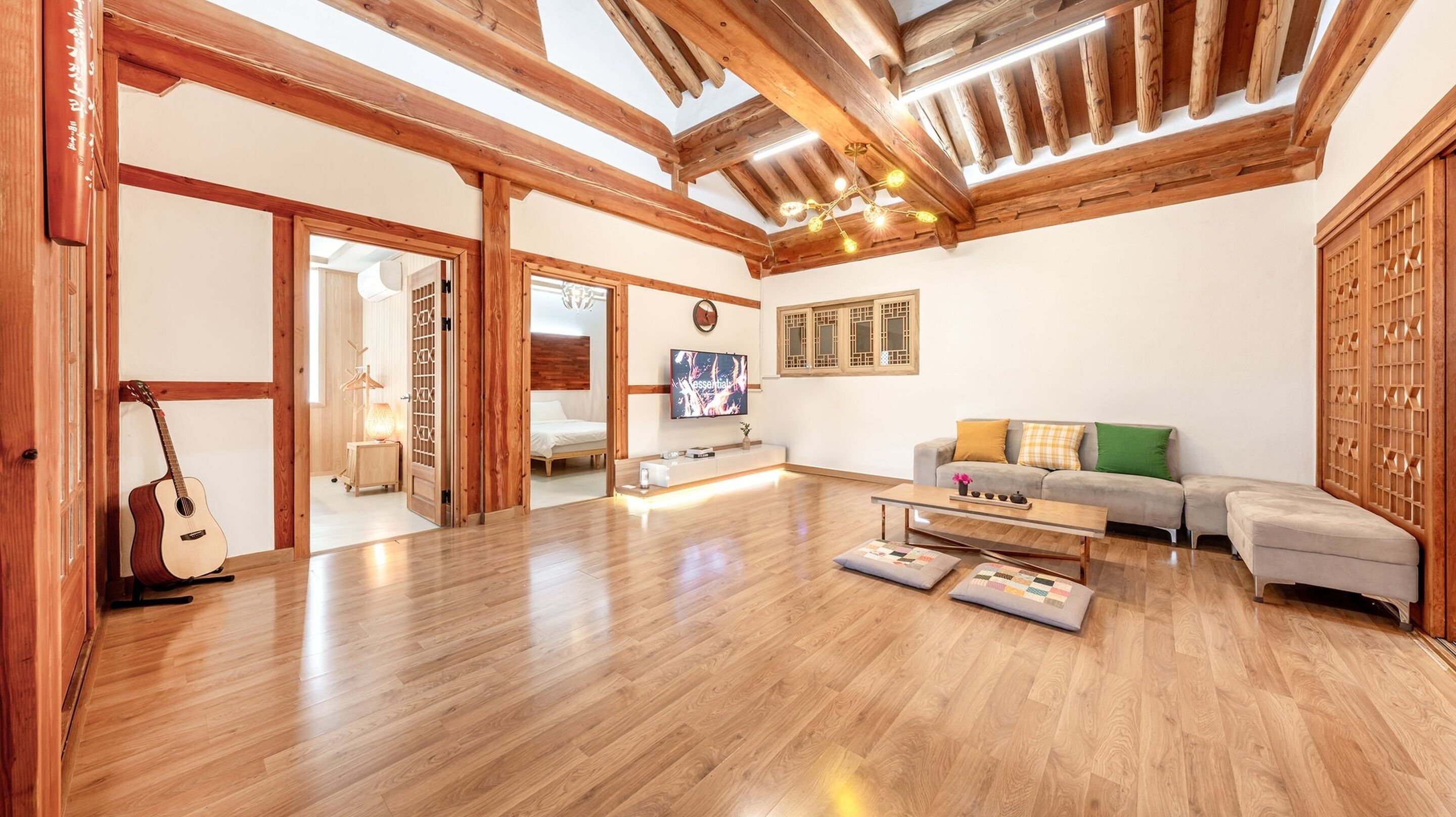 Chambre, 3 chambres (Elon Private House (Hanok/Jacuzzi)) | 3 chambres, Wi-Fi gratuit