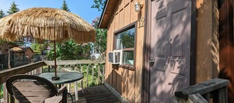 Traditional Tiny Wood Cottage #12 Camping style Cottages 5 minutes to the beach!