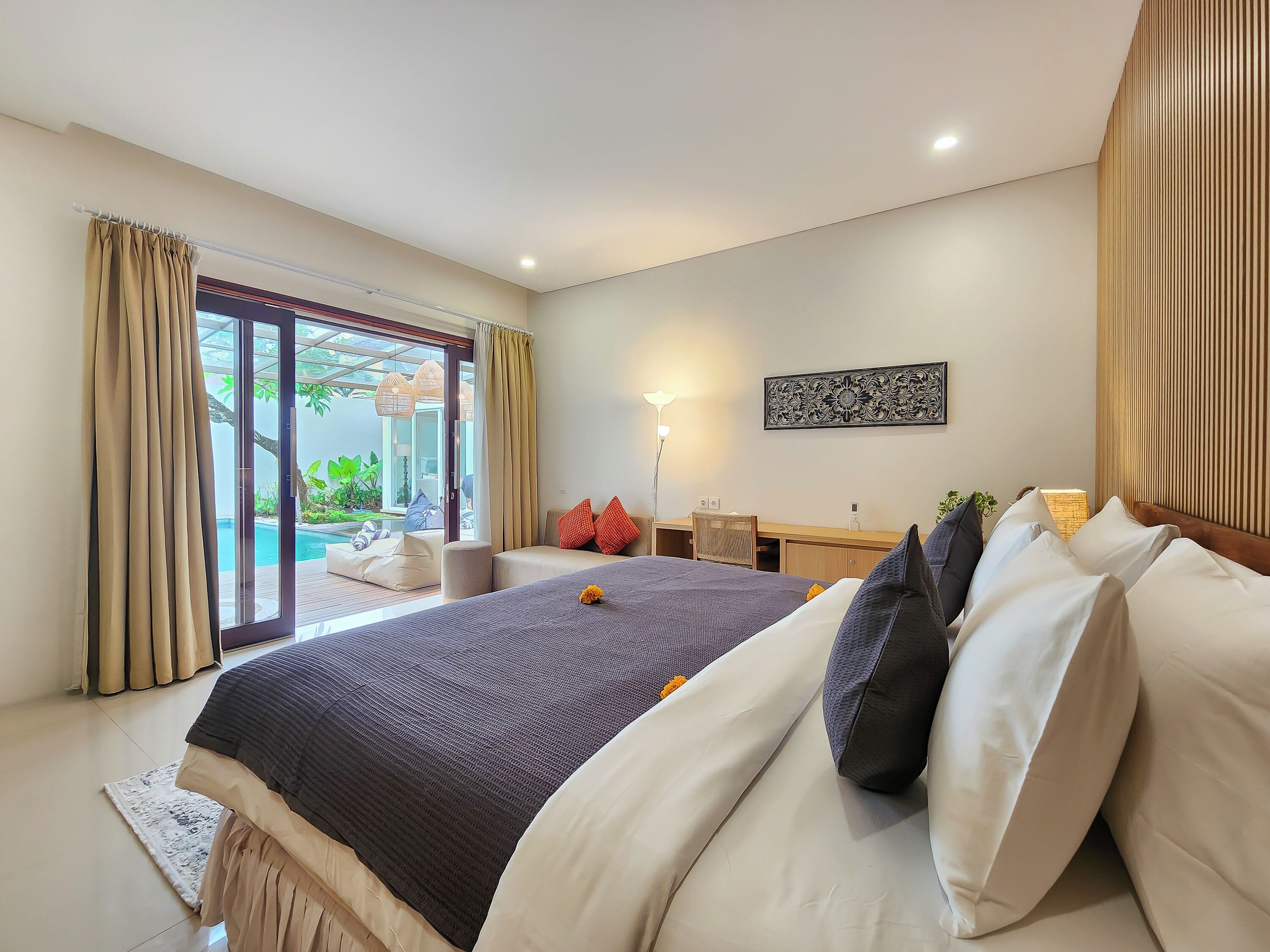 Deluxe Villa, 3 Bedrooms | In-room safe, desk, laptop workspace, blackout drapes