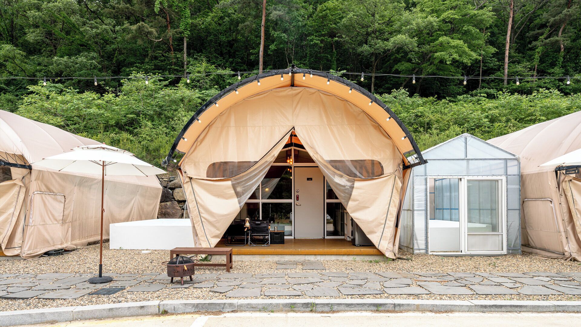Kamar Basic, 1 kamar tidur (Glamping 07) | 1 kamar tidur dan Wi-Fi gratis