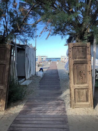 Tiny house on the beach