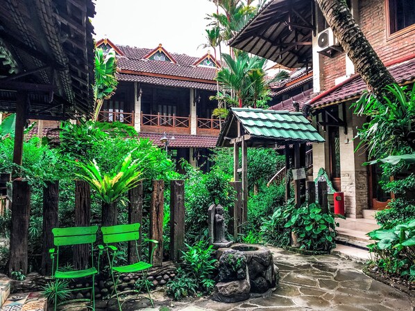 Blick auf den Garten