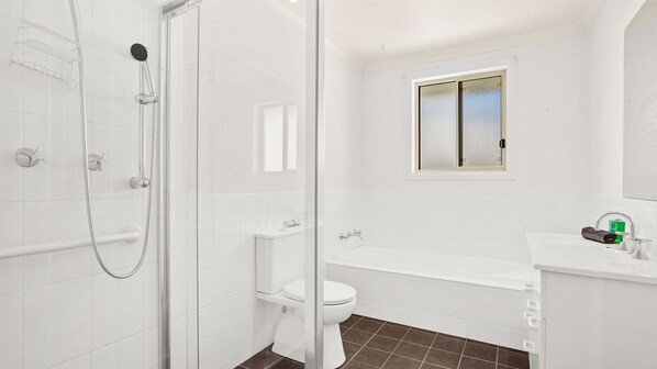 Shower, hair dryer
