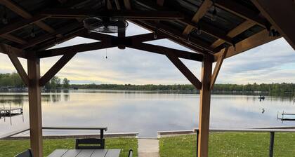 Over 200’ of lakefront all sand on Washington lake with a view of Shawano lake!