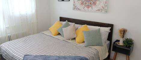 4 dormitorios, tabla de planchar con plancha, wifi y ropa de cama