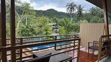Studio, balkon | Terras