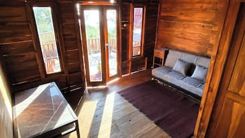 Standaard huisje | Uitzicht op de heuvels