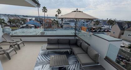 Steps from Ocean! Ocean/Bay Views! Rooftop Deck! Two Car Garage! Renovated!