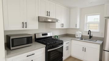 Microwave, oven, stovetop