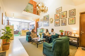 Sitteområde i lobbyen