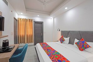 Lakens van Egyptisch katoen, luxe beddengoed, een kluis op de kamer