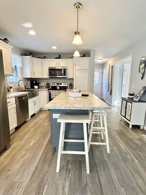 Fridge, microwave, oven, stovetop - Waterfront HotTub Kids Pets Compound![Ocean Oasis] (Gouldsboro)