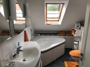 Douche, séchoir à cheveux