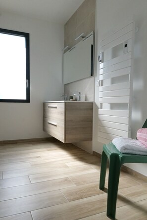 Regadera y secadora de cabello 