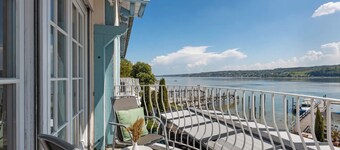 Room 'Mit Seeblick Und Balkon' with Lake View, Shared Terrace and Wi-Fi