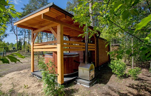 Amazing home in Ostrowite with sauna