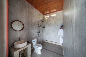 Secador de pelo, batas, toallas