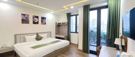 Deluxe-Doppelzimmer | Blick auf die Stadt