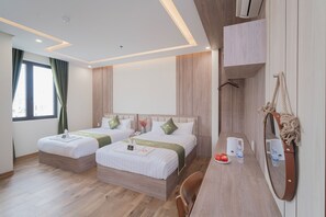 Habitación familiar | Ropa de cama de alta calidad, wifi gratis, ropa de cama