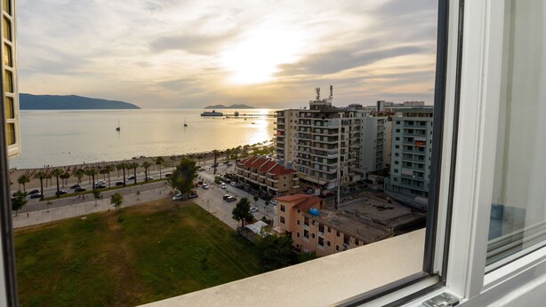 Apartment, Balcony, Beach View | Living area - E&K 01-02 Apartment (Vlorë)