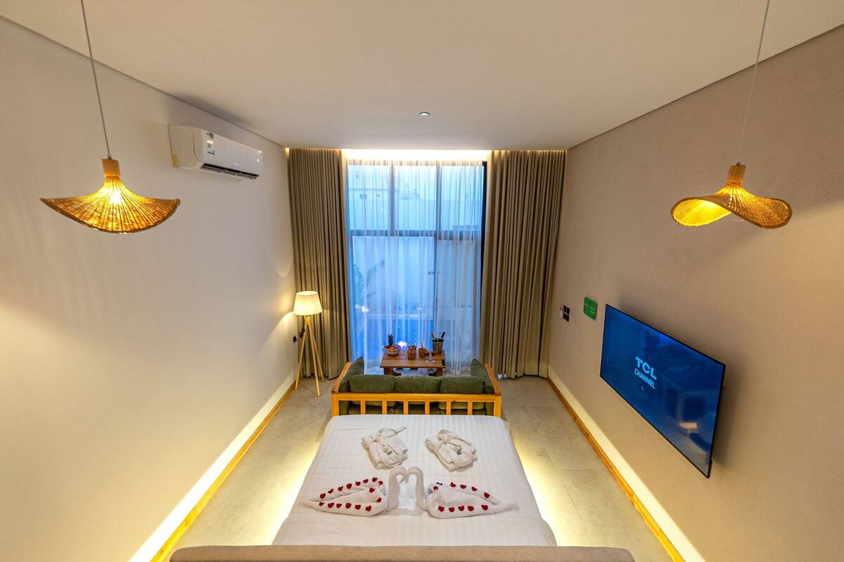 Chalet Luxe, 1 chambre, vue piscine