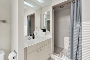 Hair dryer, towels