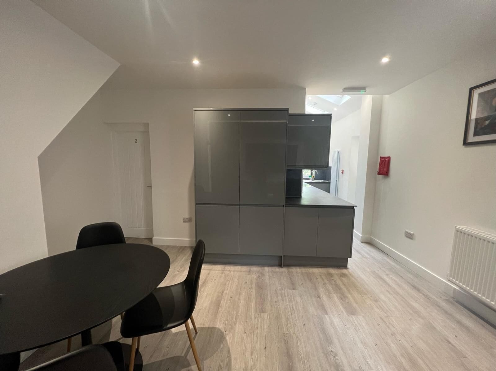 Fridge, microwave, coffee/tea maker, electric kettle