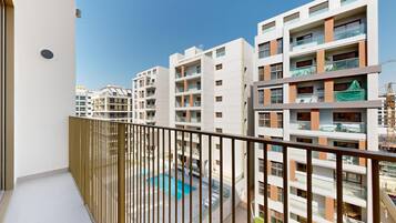 Apartment, 2 Bedrooms, Balcony, City View | Balcony