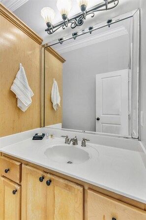 Hair dryer, towels