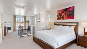 2 bedrooms, desk, iron/ironing board, travel cot