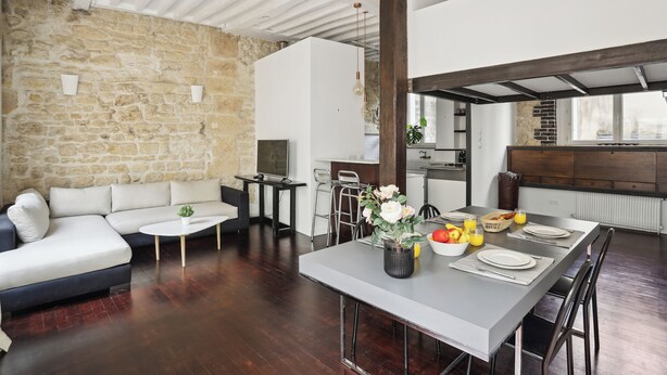Apartamento City, 2 habitaciones, no fumadores, vistas al patio | Zona de estar