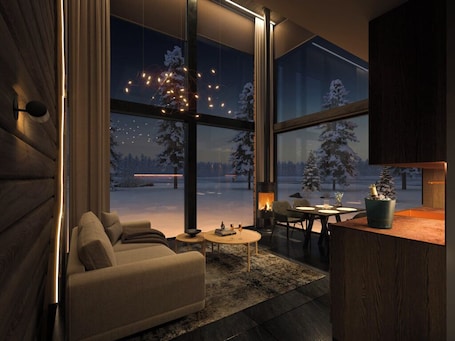 Luxury-Villa, Seeblick | Wohnbereich