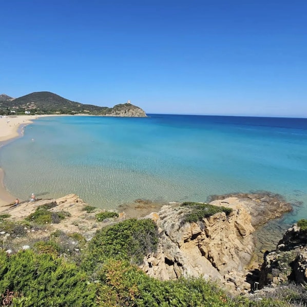Sun loungers, beach towels