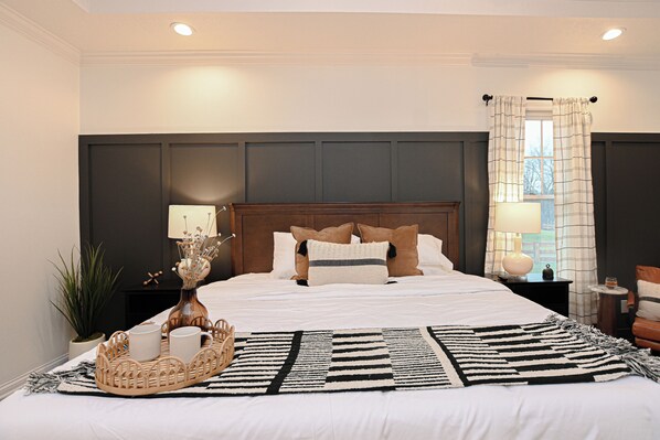 4 bedrooms, iron/ironing board, travel crib, free WiFi