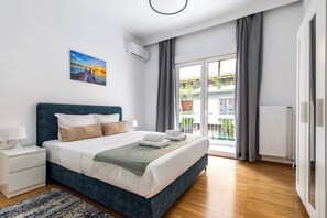 Apartment, 3 Bedrooms, Kitchen, City View | Desk, laptop workspace, blackout curtains, iron/ironing board - Cozyopolis - Timeless 3-BR in Athens  (Athens)