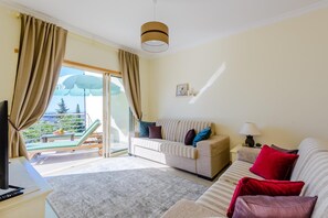 Smart TV, DVD player, books, video library