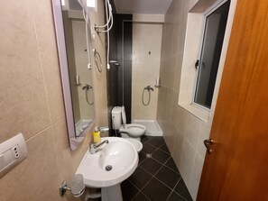 Shower, hair dryer