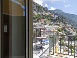 Deluxe tweepersoonskamer, balkon, uitzicht op zee | Balkon