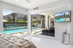 3 bedrooms, iron/ironing board, free WiFi, bed sheets - Mountain View Oasis  – Designer Oasis with Pickleball, Pool, Bocce Ball, Golf & Views (Palm Springs)