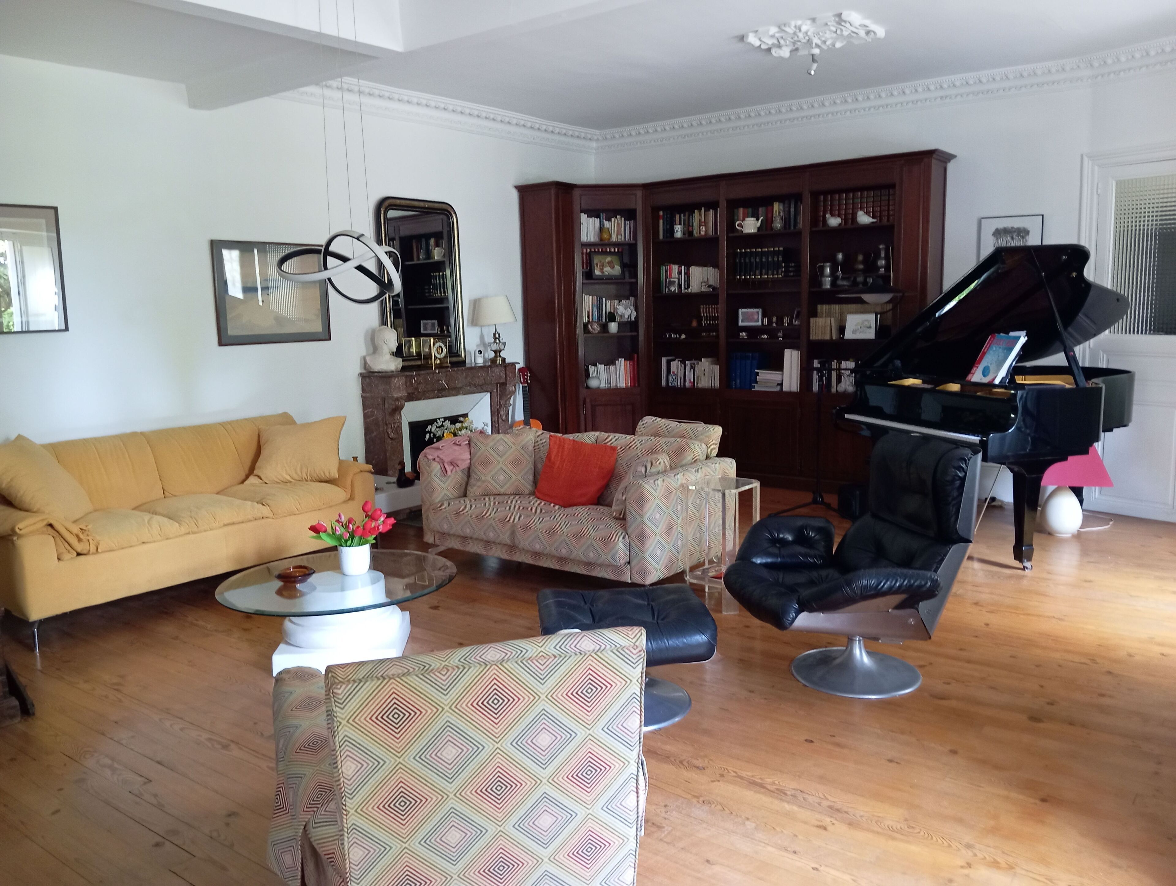 Smart-tv, een dvd-speler, boeken en een muziekbibliotheek