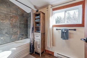 Douche, serviettes fournies