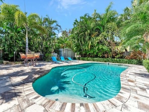 Pool - Waterfront House & Private Dock | Heated Pool! (St. Pete Beach)