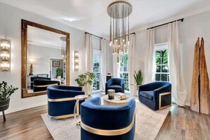 TV, fireplace, offices